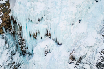 Canvas Print - Winter ice climbing