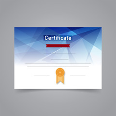 Sticker - Certificate design with abstract pattern and space for your text.