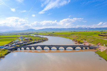 Murat bridge construction completed on border road of 8th Region of Mus has 8 spans and is 142 meters long. Bridge was constructed with bored pile and pre-stressed beam carrier system.