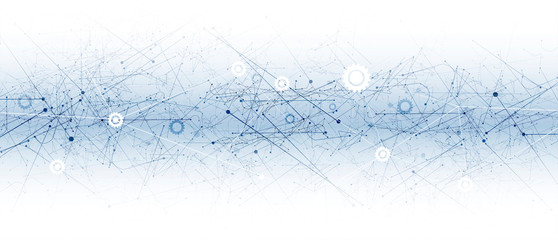 Technology data background, idea of global business solution