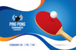 Vector of ping pong background. Sports concept