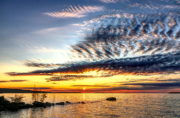 Sunset at Kettle's Beach, Tiny, Ontario / Canada