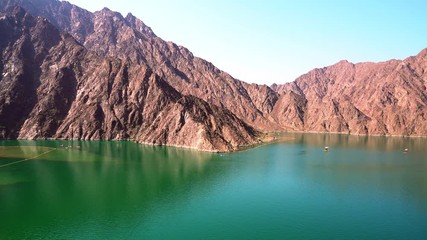 Wall Mural - Hatta Lake in Dubai, UAE