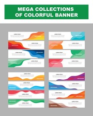 Wall Mural - Mega Collection of Colorful Banner. Abstract Creative and Modern Banner Background Design Template