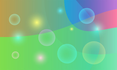 Fototapete - Modern template for concept design. Trendy wallpaper. Graphic element. Vibrant. Modern vector design. Abstract colorful gradient.