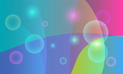 Fototapete - Modern template for concept design. Trendy wallpaper. Graphic element. Vibrant. Modern vector design. Abstract colorful gradient.