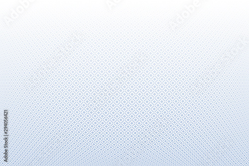 Convex geometric pattern.  White and blue textured background.