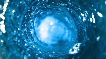 Poster - Super slow motion of pouring water in twister shape. Filmed on high speed cinema camera, 1000 fps.