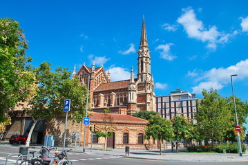 Wall Mural - Barcelona, Spain - 14.08.2019: buildings monuments of architecture of Barcelona