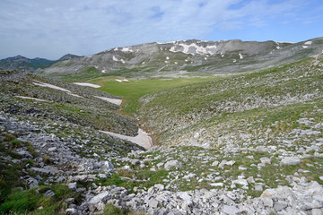 Sticker - Gipfelregion des Mt. Lakmos im Pindos-Gebirge, Griechenland - Summit region of Mt. Lakmos in the Pindos Mountains, Greece