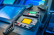 © Grispb - Remote control and receive information on the captain bridge. Ship intercom. The system of transmission of orders of the captain of the ship.