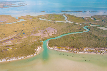 Wall Mural - Paradise Beach at Holbox Island in the Caribbean Ocean of Mexico