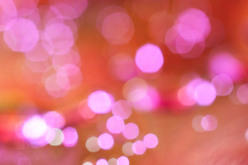 blurred bokeh in Reds, pinks and purples