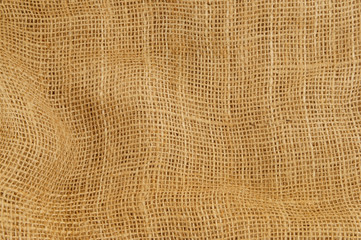 burlap sack textile as background