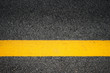 © suwichan - Road traffic paint Yellow on the asphalt surface