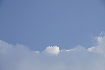 beautiful blue sky and white clouds