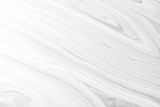 Fototapeta Sypialnia - White Acrylic Pour Color Liquid marble abstract surfaces Design.