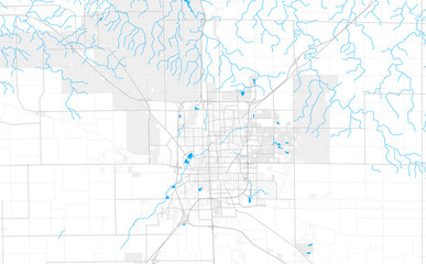  Rich detailed vector map of Normal, Illinois, USA