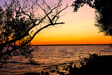 Fototapeta Na ścianę - Lake View During Sunset