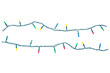 © Achira22 - String of christmas lights isolated on white background With clipping path.