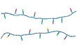 © Achira22 - String of christmas lights isolated on white background With clipping path.