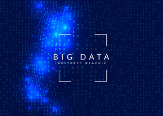 Artificial intelligence background. Digital technology, deep learning and big data concept. Abstract tech visual for screen template. Colorful artificial intelligence background.