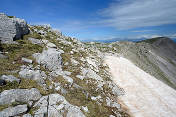 Sticker - Gipfelregion des Mt. Lakmos im Pindos-Gebirge, Griechenland - Summit region of Mt. Lakmos in the Pindos Mountains, Greece