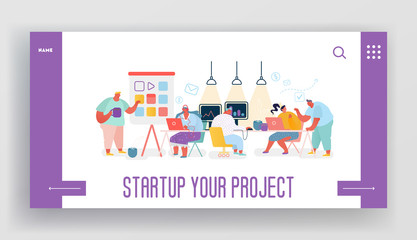 Modern Design Concept of Computer Programmers for Website and Mobile App Development. Landing Page Template People Characters Work in Team for Web Page or Homepage. Flat Cartoon Vector illustration