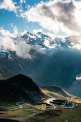 Poster - Curvy High Alpine Road in Dramatic Mountains Landscape, Grossglockner,Austria