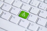 Fototapeta  - Accessibility disability computer icon.