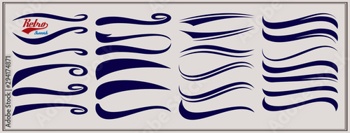 Fotomural Vector set of texting tails