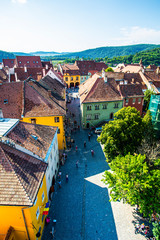 Wall Mural - Medieval city in the middle of Transylvania , Sighisoara ,Romania