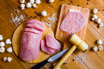 Wall Mural - Kitchen hammer for beating meat