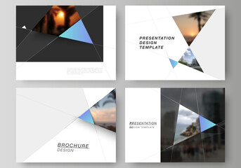 Poster - the minimalistic abstract vector layout of the presentation slides design business templates. creati