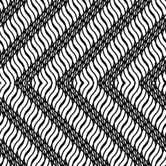 Design seamless monochrome zigzag pattern