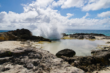 La Douche beach on the road to La Pointe Des Chateaux, Grande-Terre, Guadeloupe