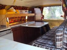 Inside Toyota Hiace Campervan