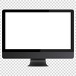 © Passatic - Modern icon with black computer white background.