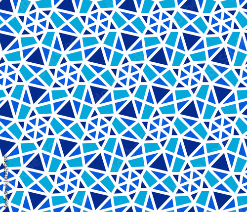 Abstract geometric seamless pattern. Optical illusion of the movement of figu...