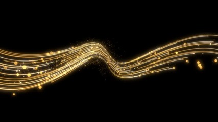 Wall Mural - shimmering gold glitter bokeh background