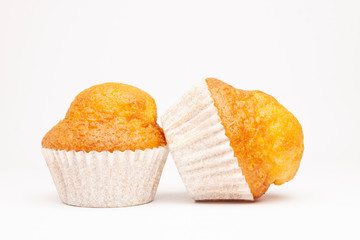 MUFFIN ON WHITE BACKGROUND