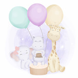 Cute Cartoon Animals Birthday Party