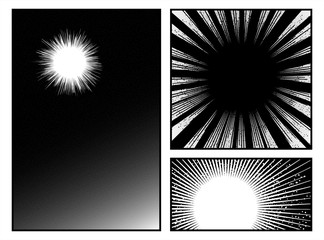 Wall Mural - manga radial effect