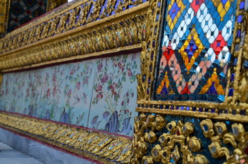 Thai painting on the wall