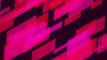 Movement Of Red Rectangles On A Grid Background. Seamless Loop