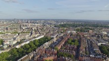 Aerial Establishing Shot Of Cadogan Square, London