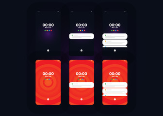 Notification Alerts on Smartphone Home Screen Phone User Interface User Experience UI Template Vector Illustration