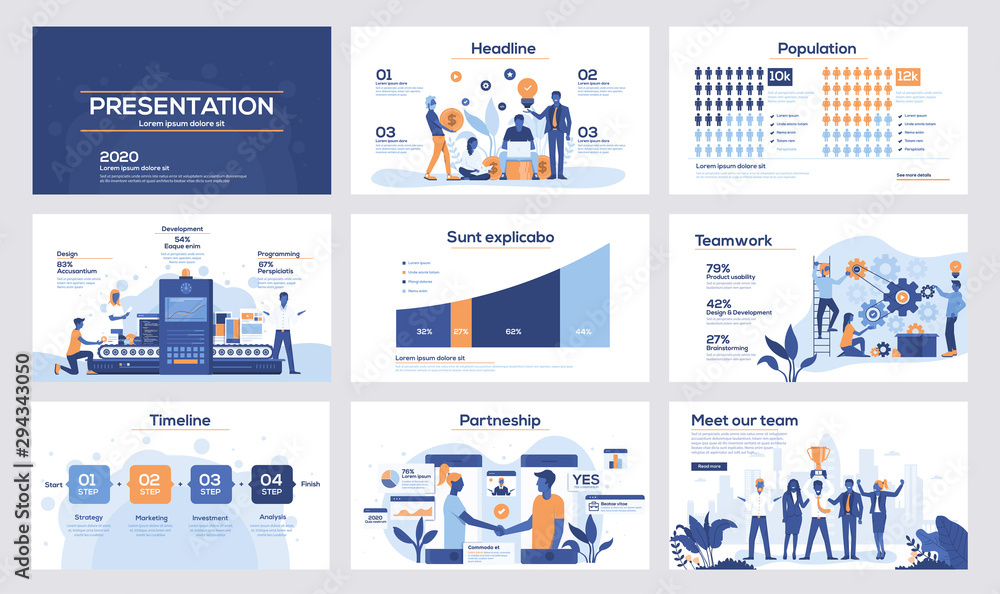 Infographics slide template design 5 Stock Vector | Adobe Stock