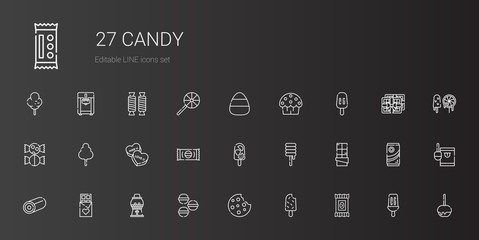 Sticker - candy icons set