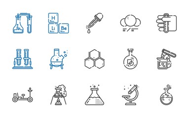 Wall Mural - lab icons set